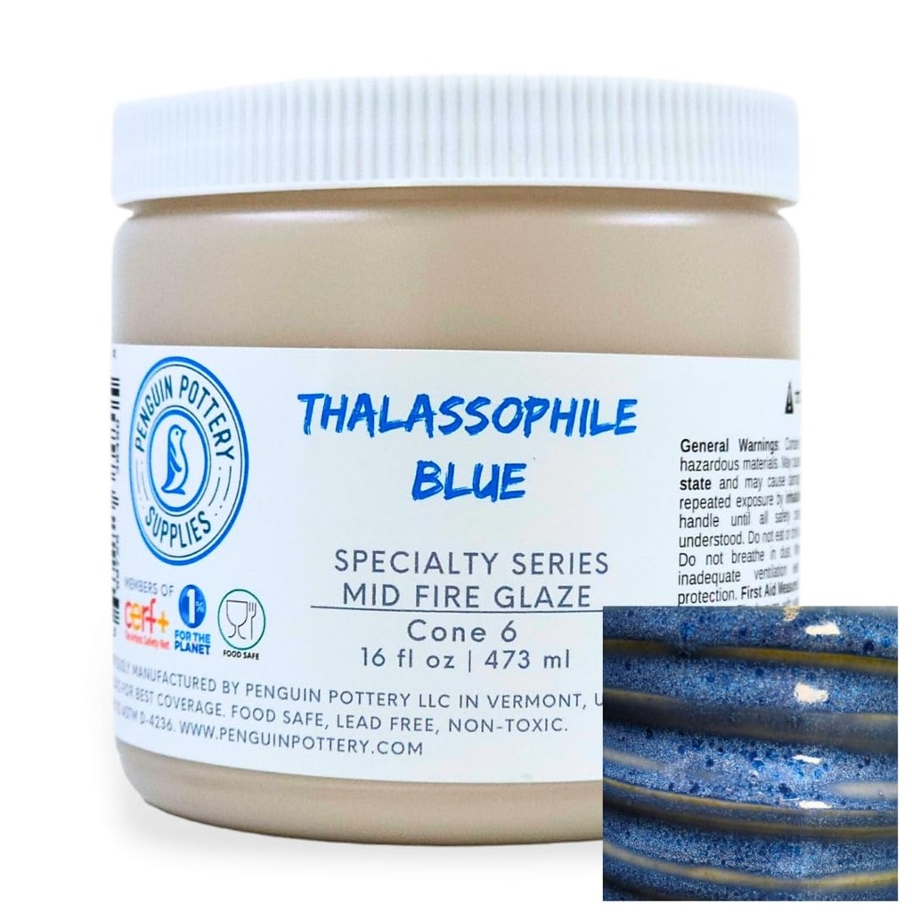 Penguin Pottery - Specialty Series - Thalassophile Blue (Pint | 16 fl.oz | 473 ml)