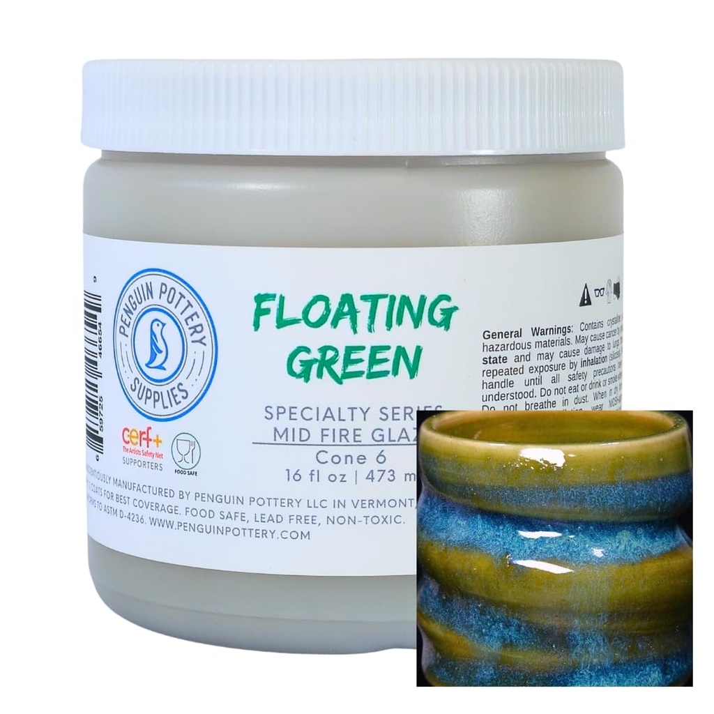 Penguin Pottery - Specialty Series - Floating Green (Pint | 16 fl.oz | 473 ml)
