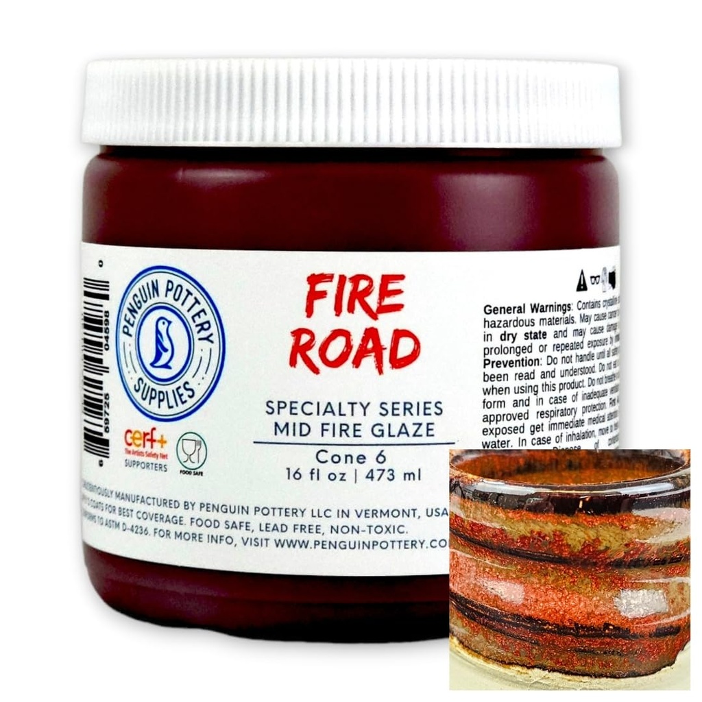 Penguin Pottery - Specialty Series - Fire Road (Pint | 16 fl.oz | 473 ml)