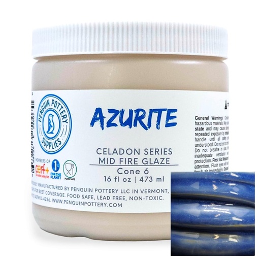 [PP-GZ-MH-302] Penguin Pottery - Celadon Series - Azurite (Pint | 16 fl.oz | 473 ml)